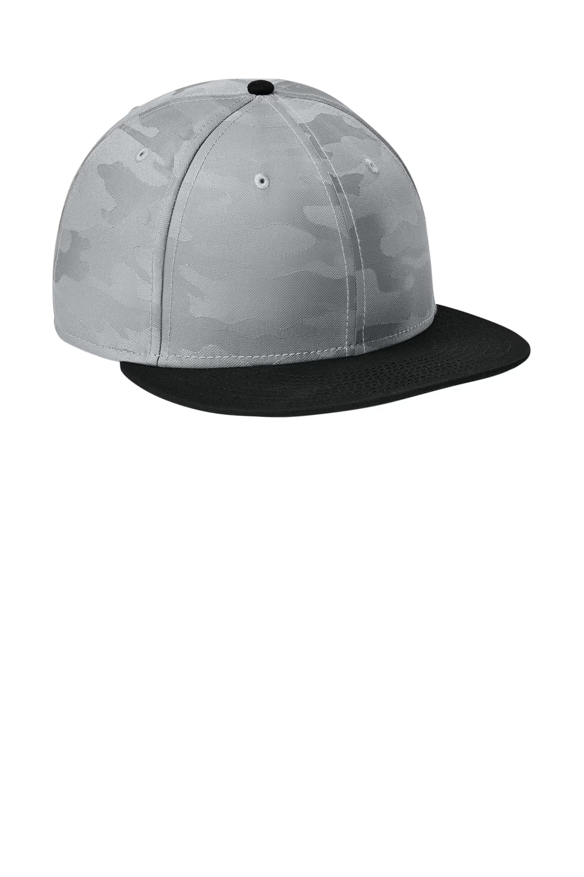 Flag Black/ Rainstorm Grey Camo - New Era Camo Flat Bill Snapback Cap