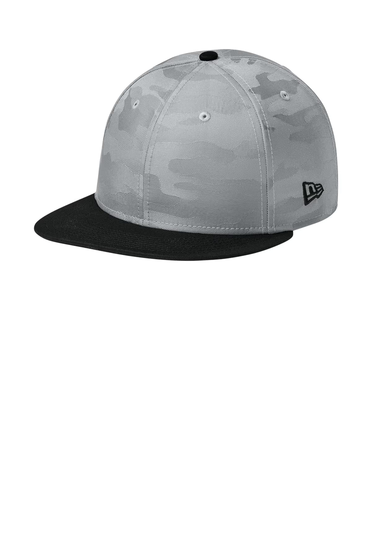 Flag Black/ Rainstorm Grey Camo - New Era Camo Flat Bill Snapback Cap