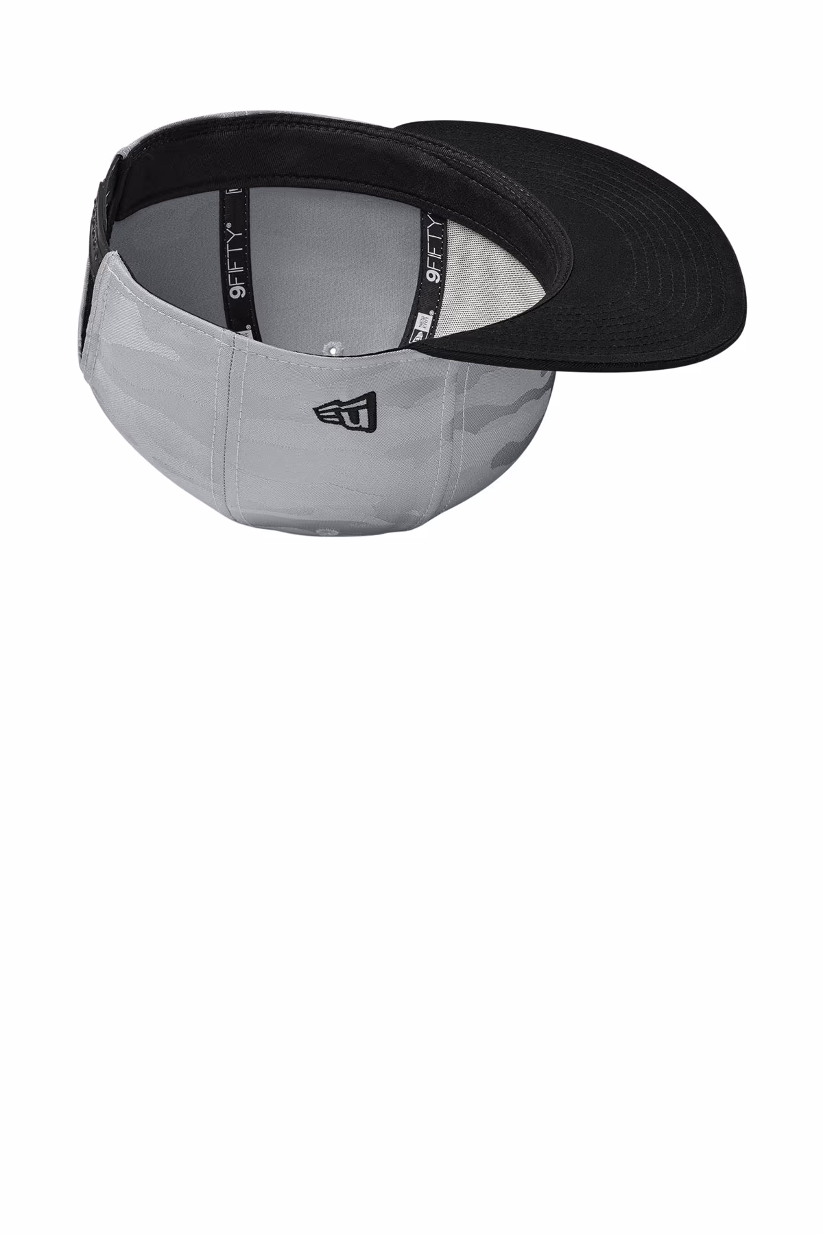 Flag Black/ Rainstorm Grey Camo - New Era Camo Flat Bill Snapback Cap