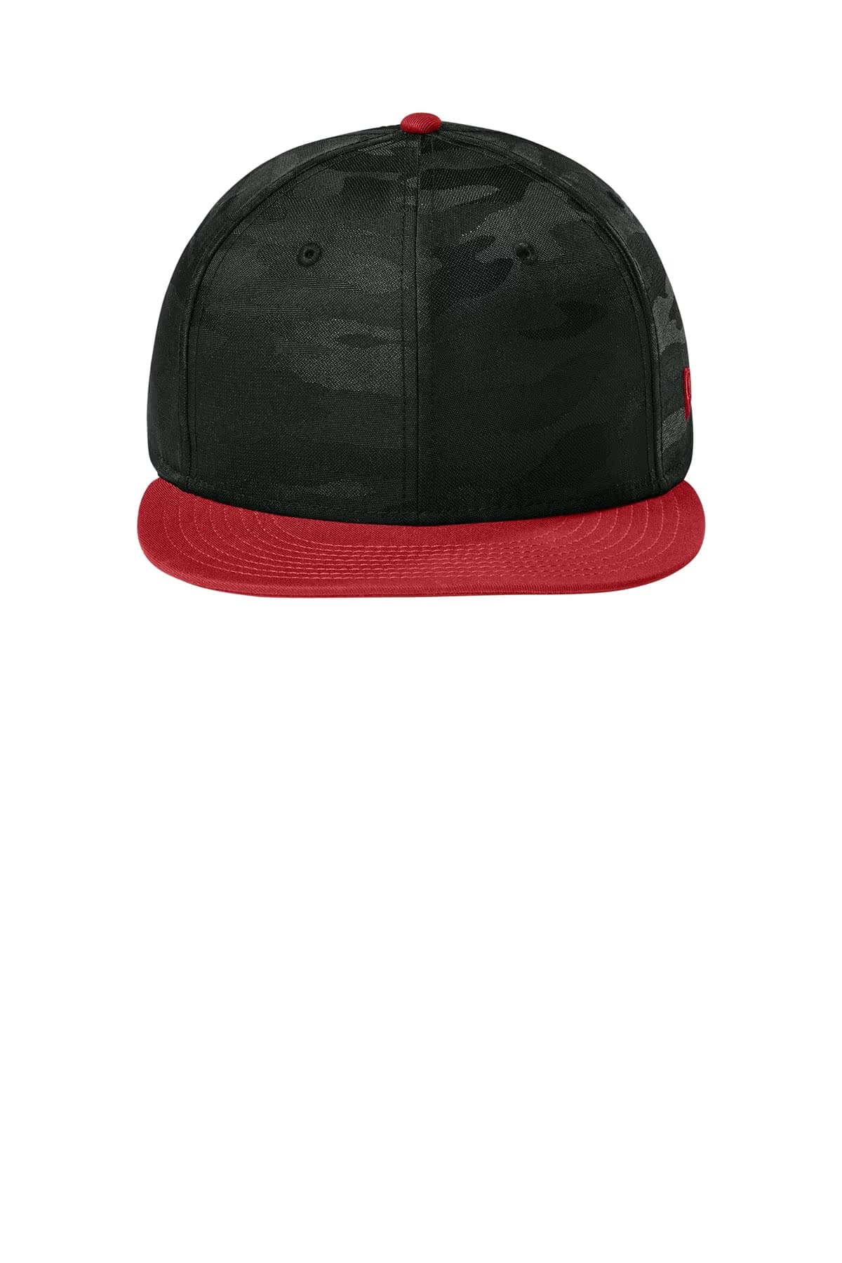 Flag Scarlet/ Black Camo - New Era Camo Flat Bill Snapback Cap