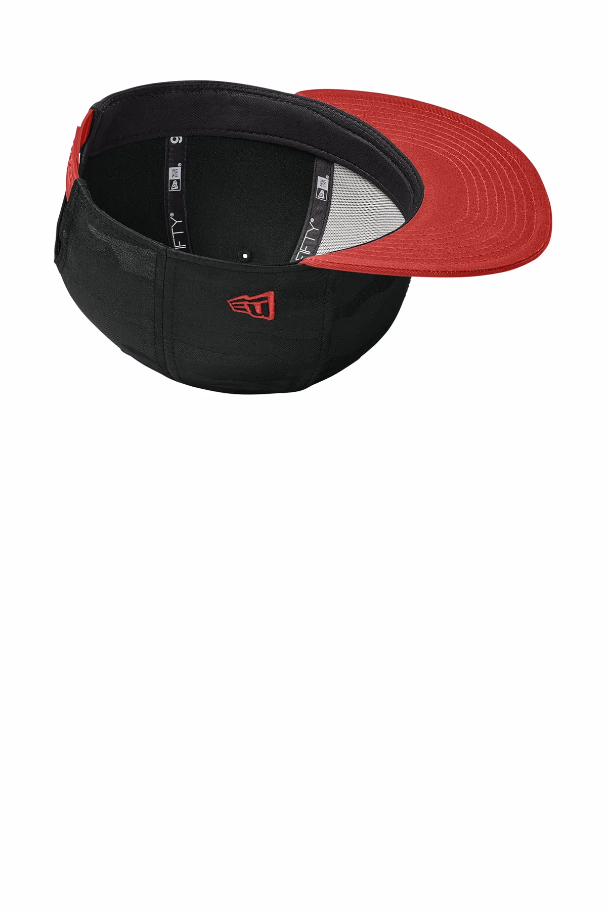 Flag Scarlet/ Black Camo - New Era Camo Flat Bill Snapback Cap