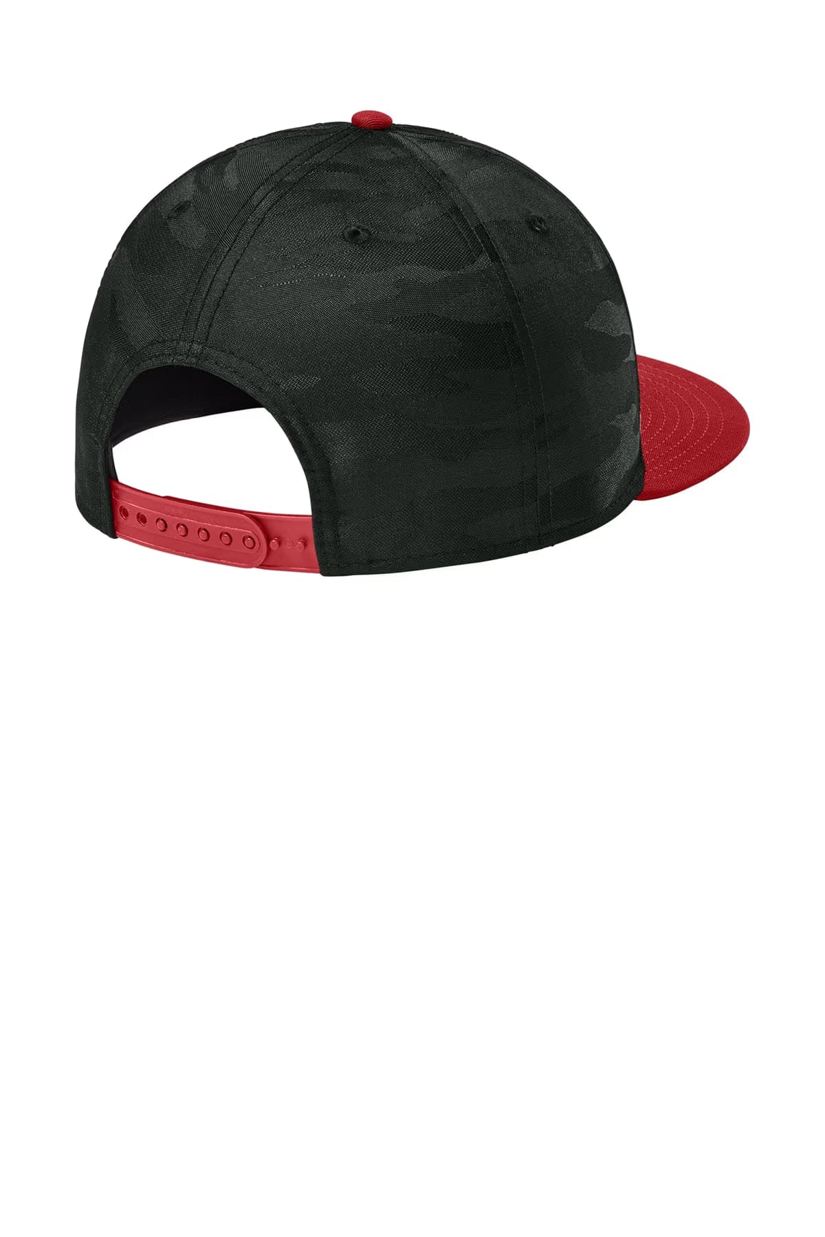 Flag Scarlet/ Black Camo - New Era Camo Flat Bill Snapback Cap