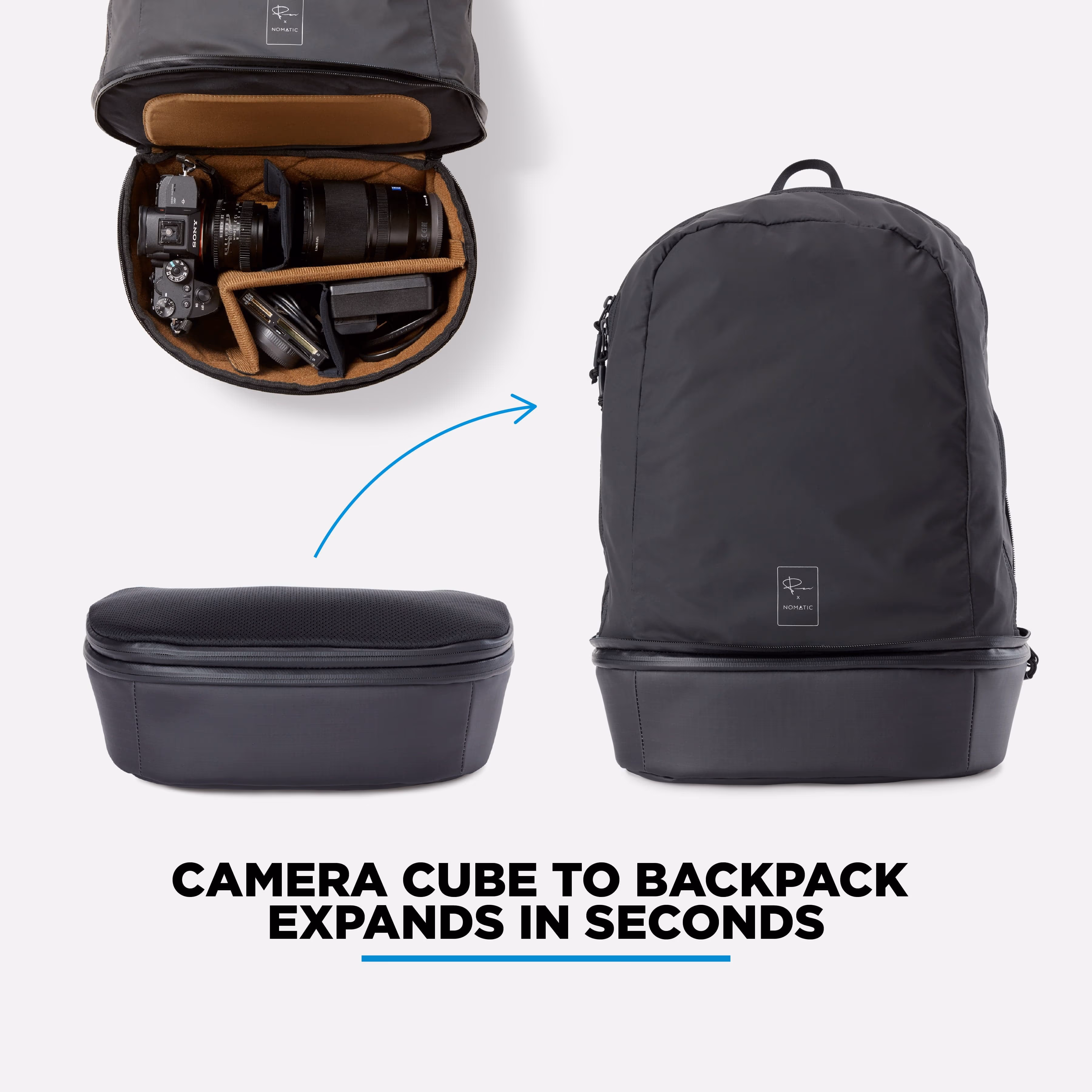 Custom Nomatic McKinnon Camera Cube Pack 21L