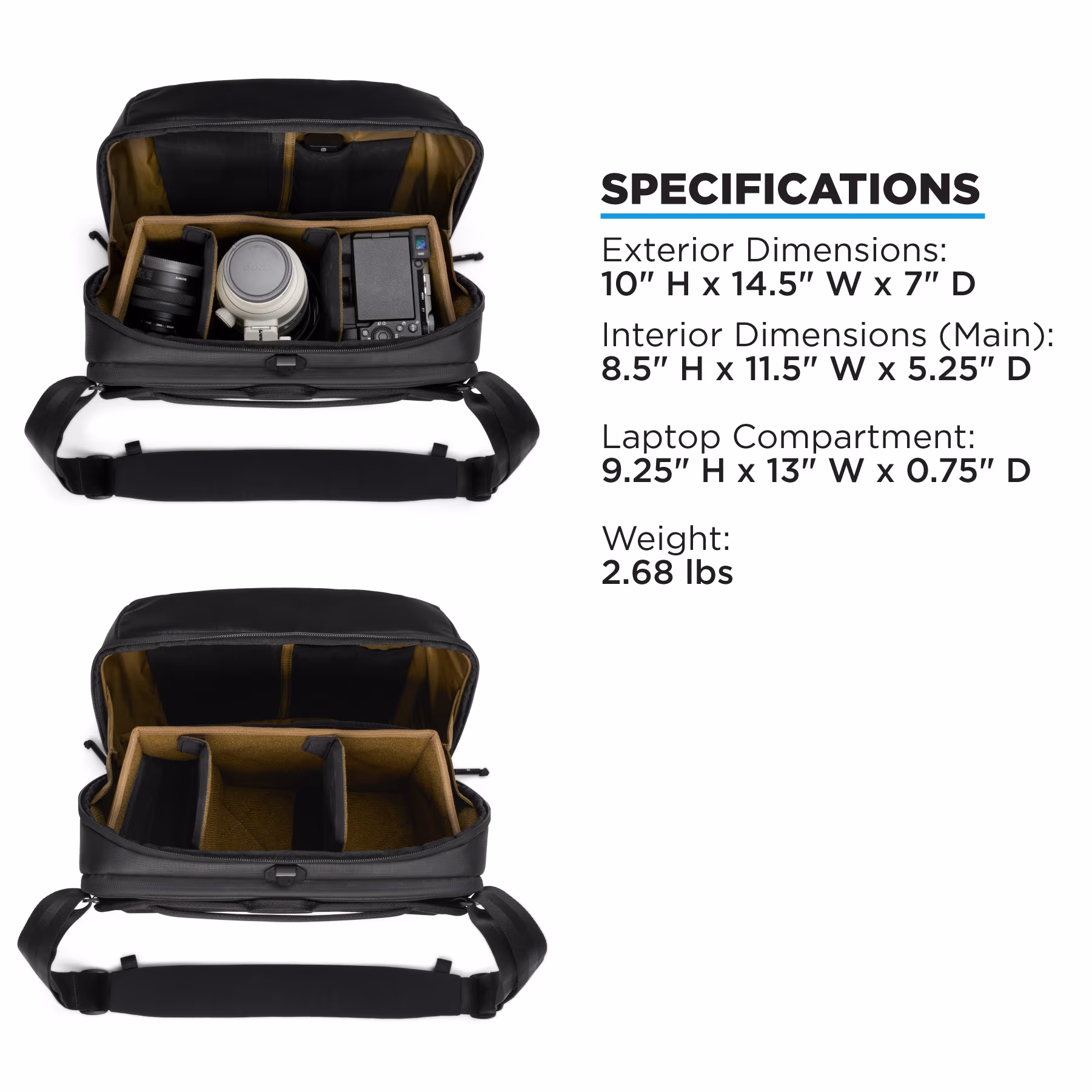 Black - Nomatic McKinnon Camera Messenger 13L