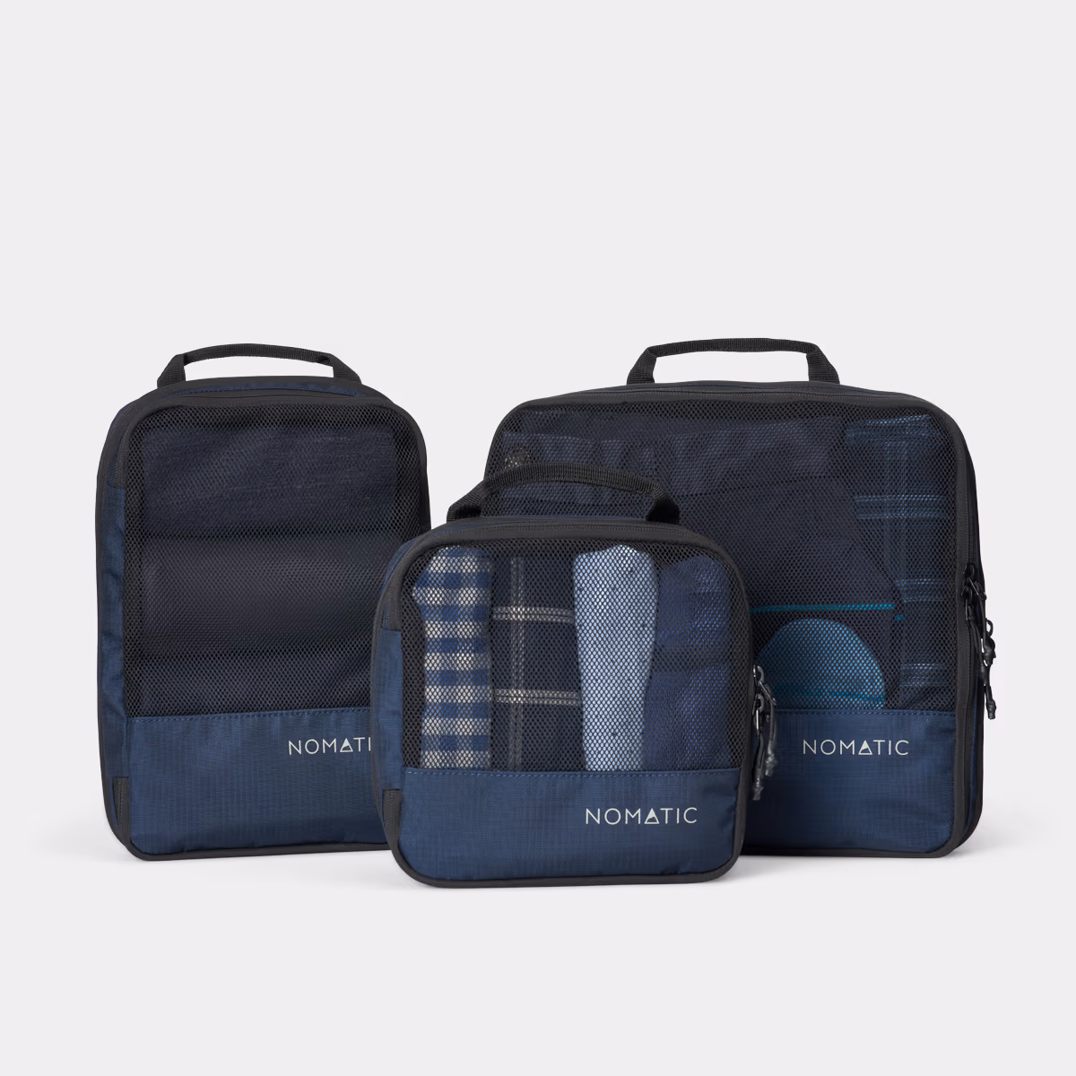 Custom Navy - Nomatic Compression Packing Cubes