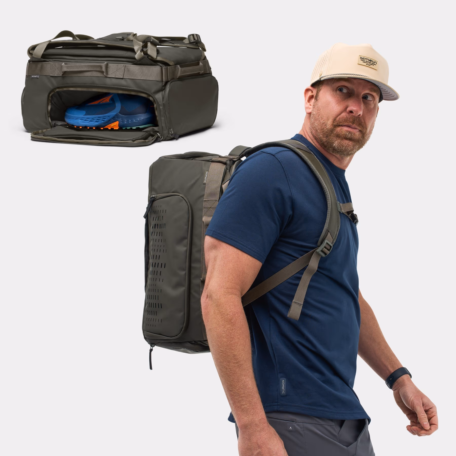 Custom Olive - Nomatic Travel Bag 30L