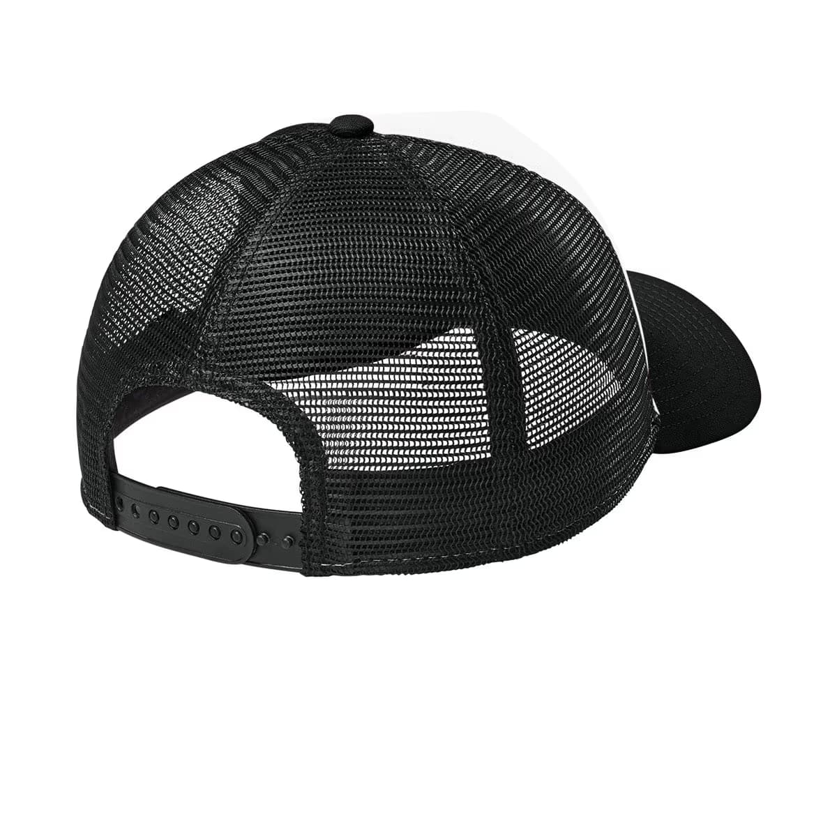 Flag White/ Black/ Black - New Era A-Frame Snapback Mesh Back Cap