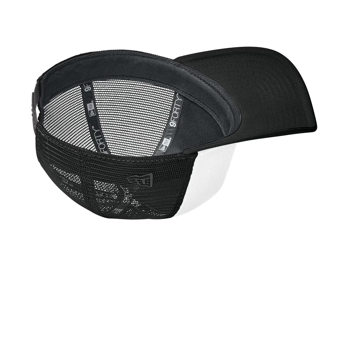 Flag White/ Black/ Black - New Era A-Frame Snapback Mesh Back Cap