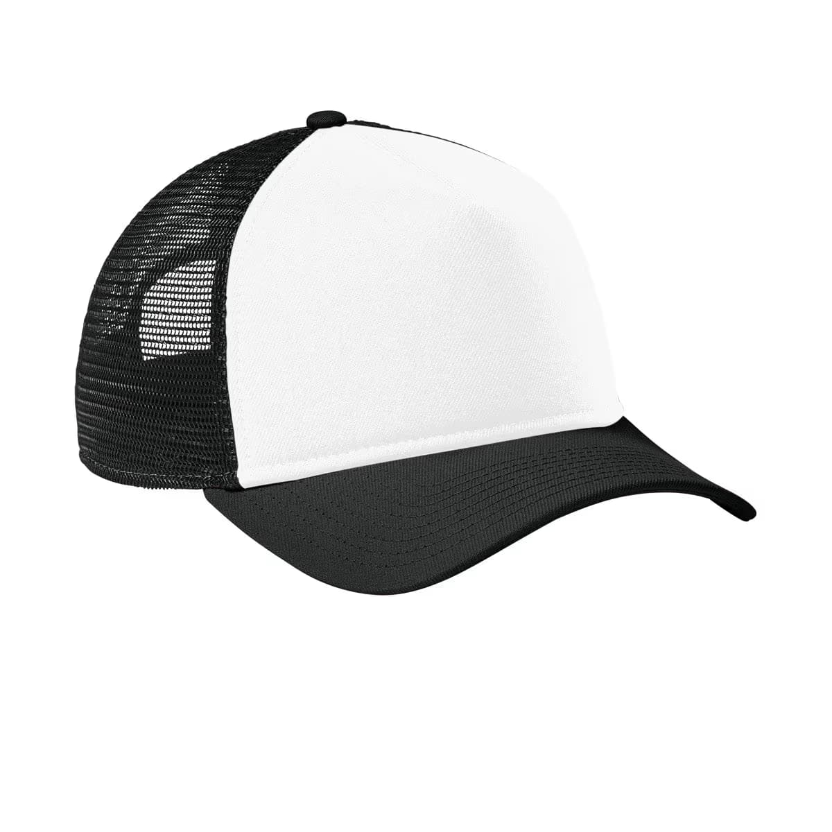 Flag White/ Black/ Black - New Era A-Frame Snapback Mesh Back Cap