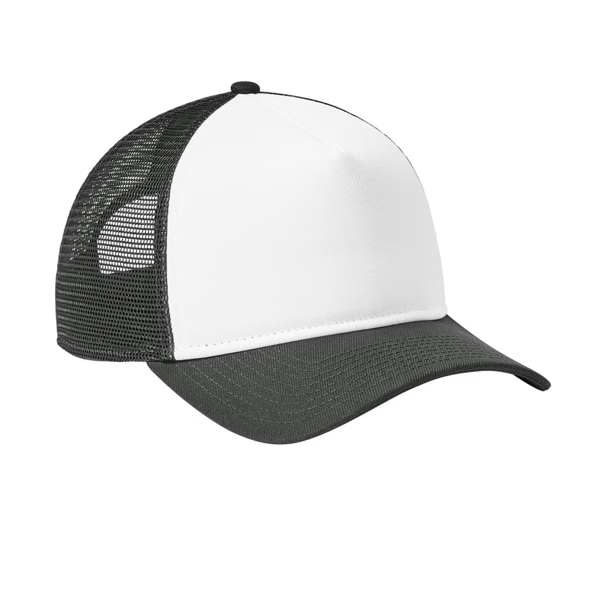 Flag White/ Graphite/ Graphite - New Era A-Frame Snapback Mesh Back Cap