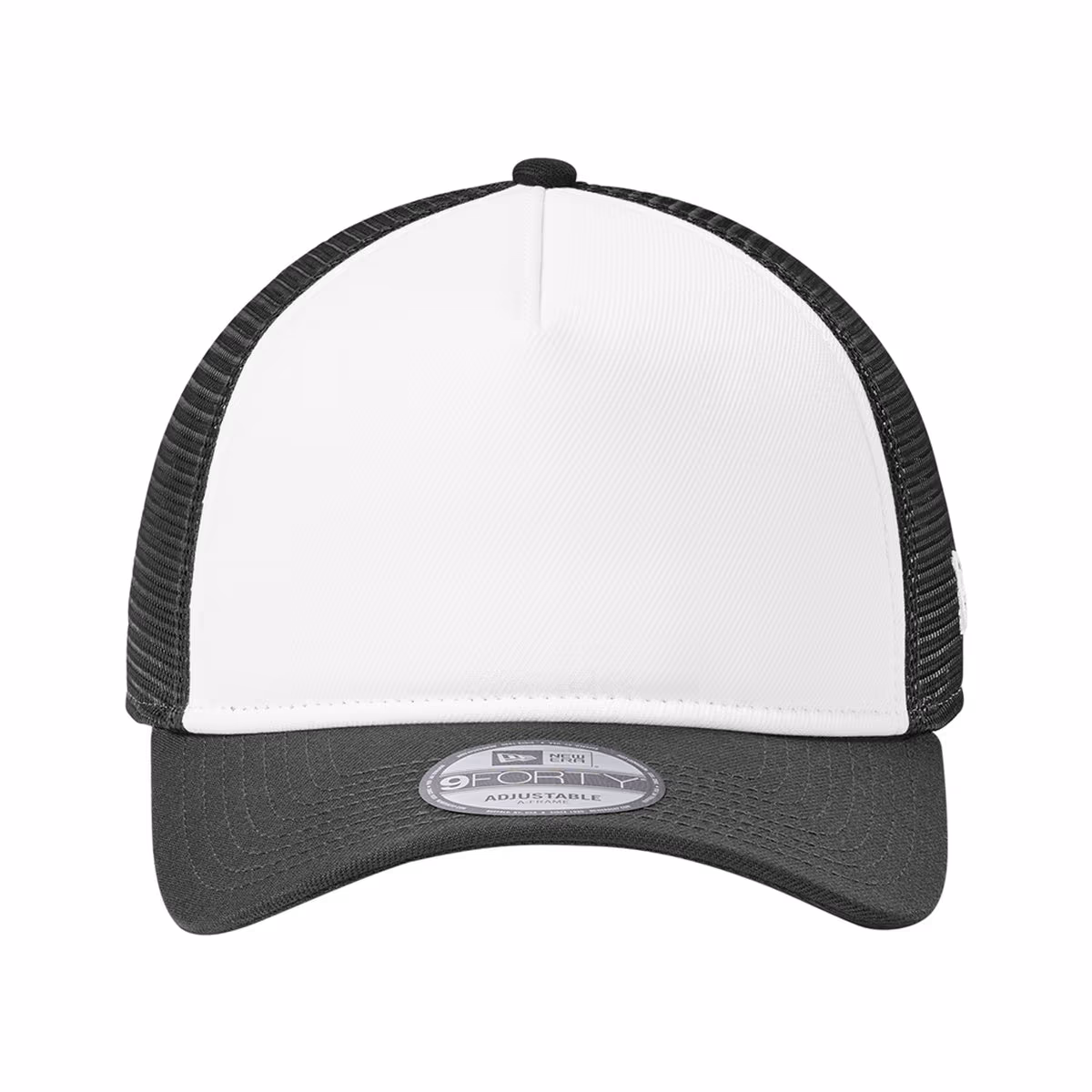 Flag White/ Graphite/ Graphite - New Era A-Frame Snapback Mesh Back Cap