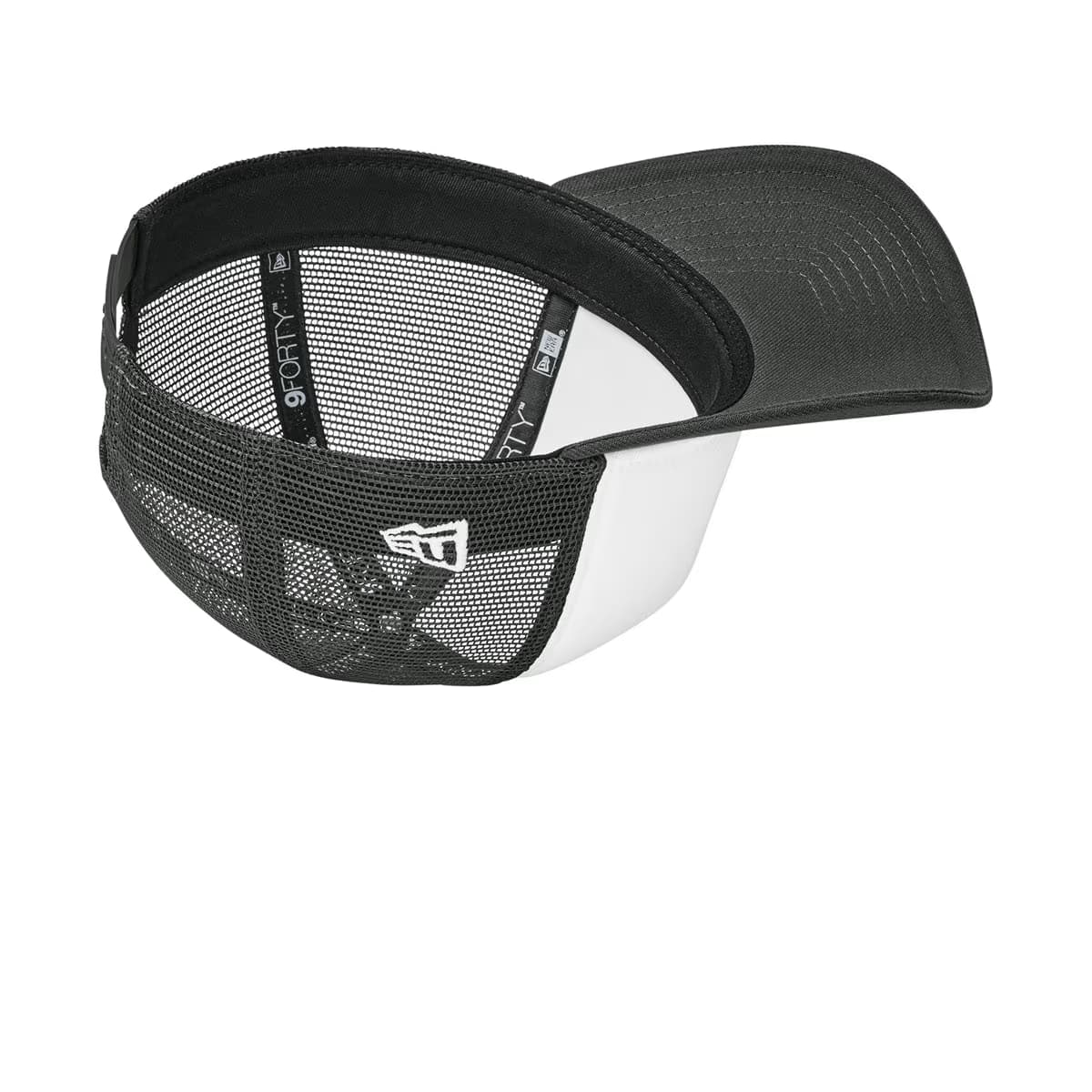 Flag White/ Graphite/ Graphite - New Era A-Frame Snapback Mesh Back Cap
