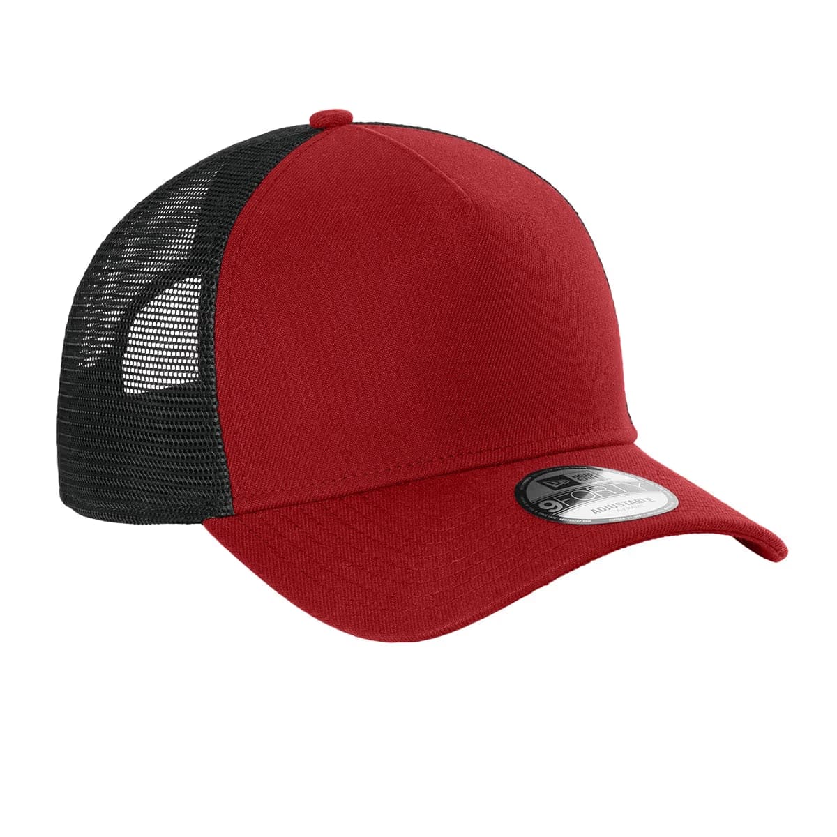 Scarlet/ Black - New Era A-Frame Snapback Mesh Back Cap