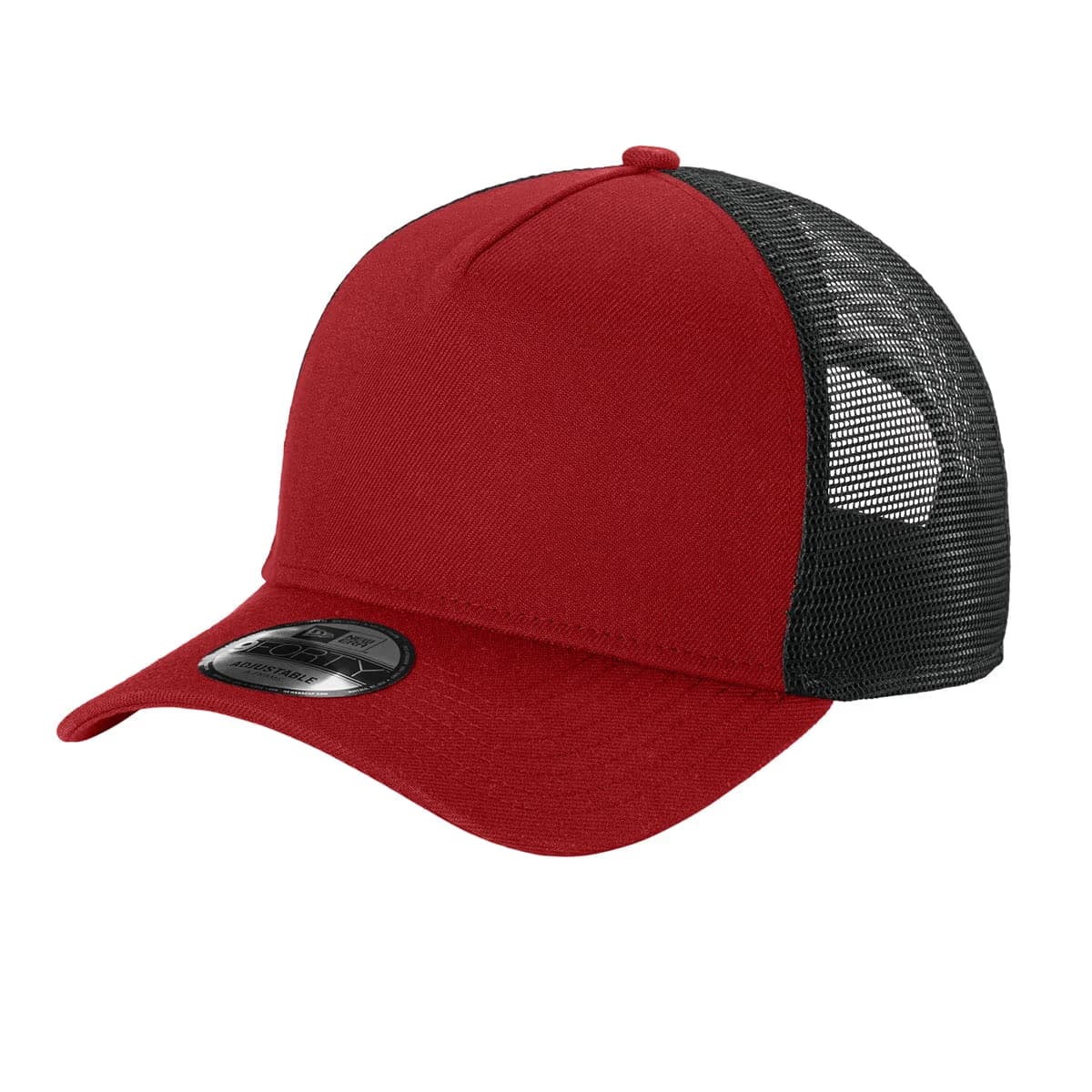Scarlet/ Black - New Era A-Frame Snapback Mesh Back Cap