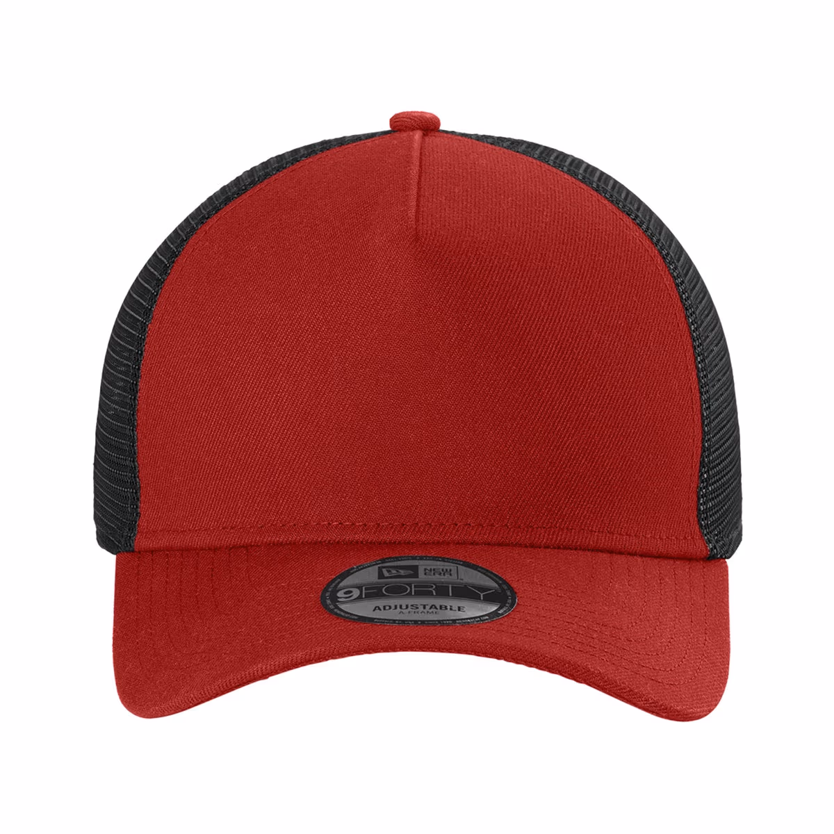 Scarlet/ Black - New Era A-Frame Snapback Mesh Back Cap