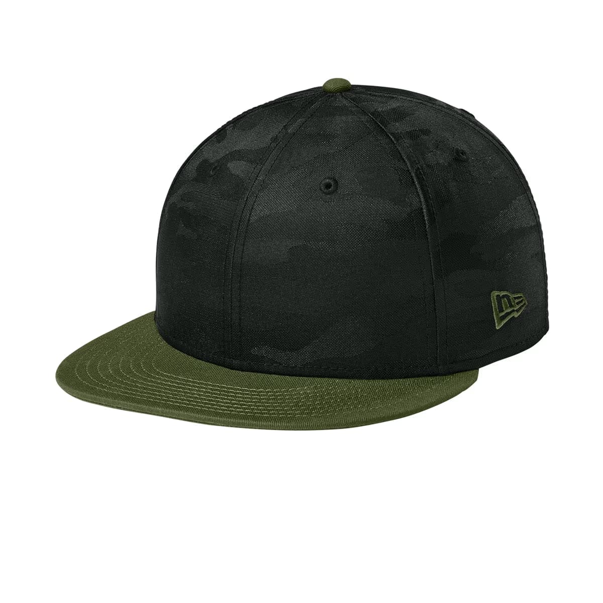Flag Army/ Black Camo - New Era Camo Flat Bill Snapback Cap