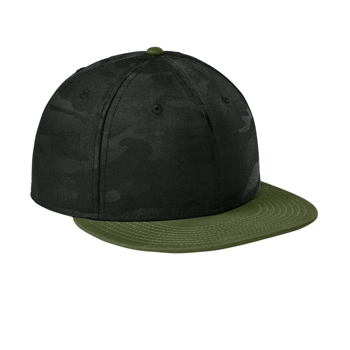 Flag Army/ Black Camo - New Era Camo Flat Bill Snapback Cap