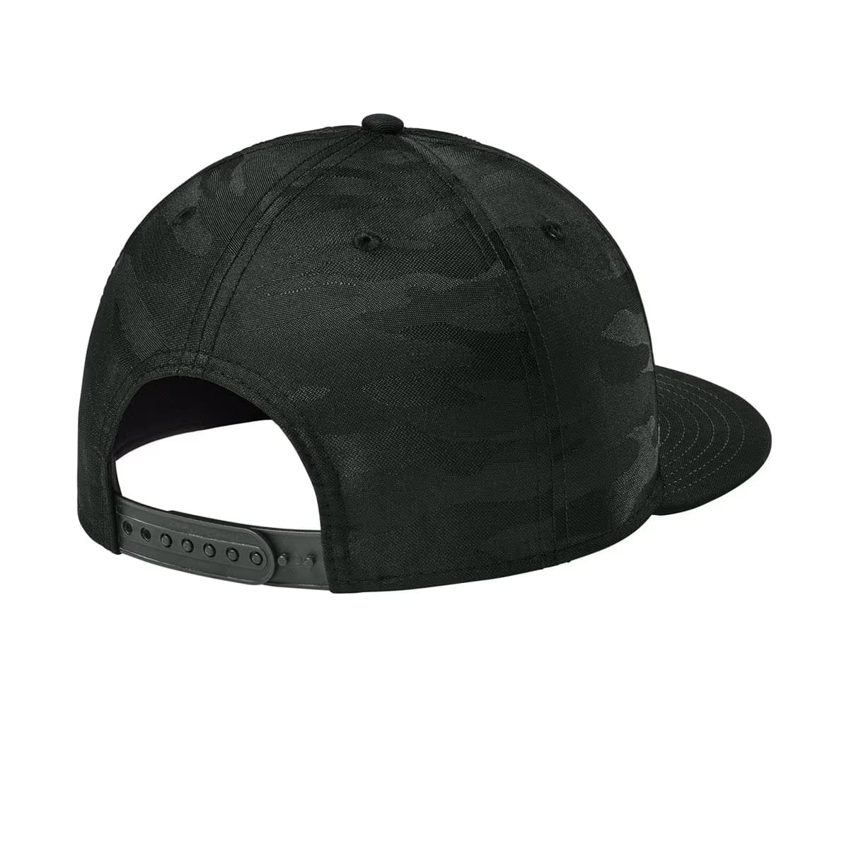 Flag Black/ Black Camo - New Era Camo Flat Bill Snapback Cap