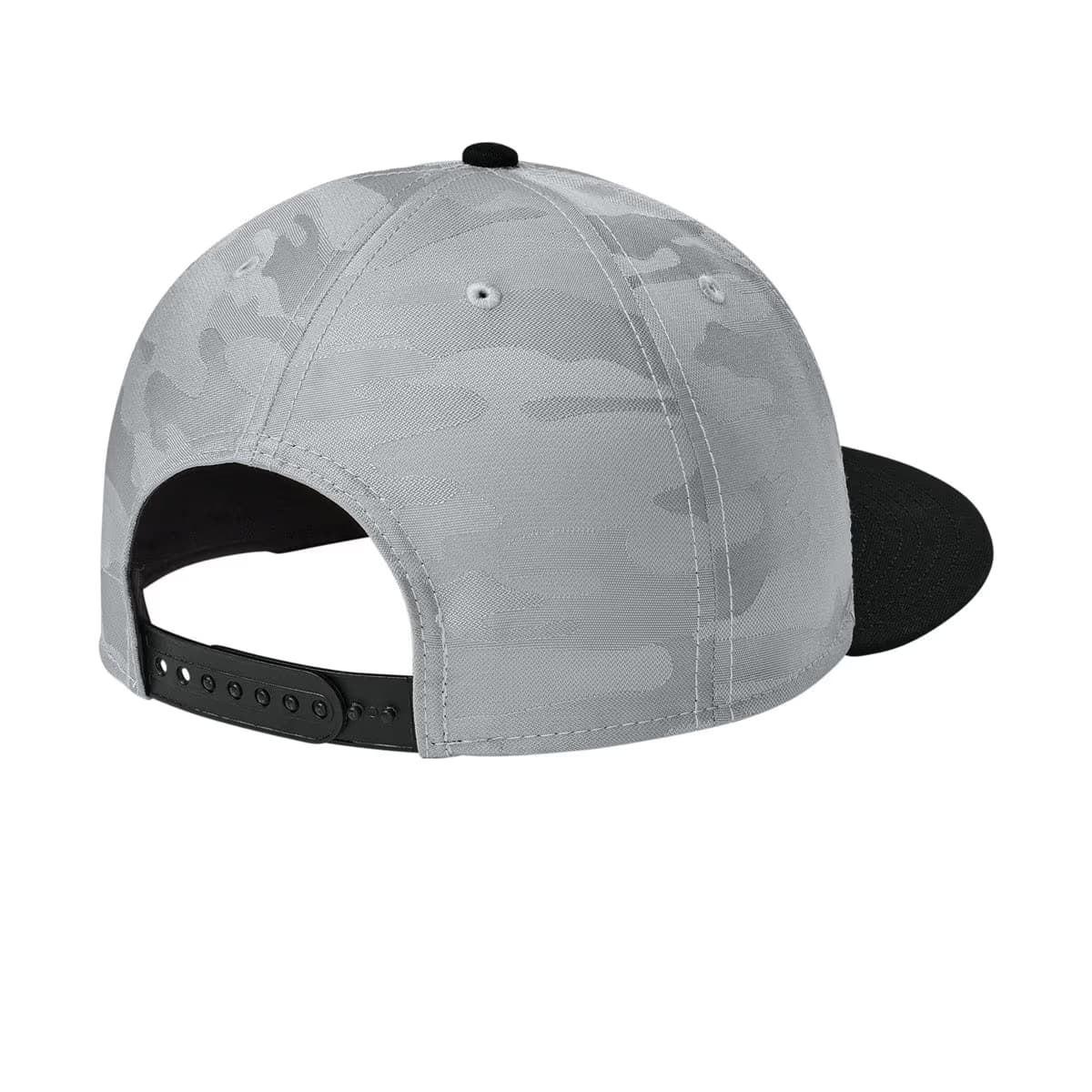 Flag Black/ Rainstorm Grey Camo - New Era Camo Flat Bill Snapback Cap