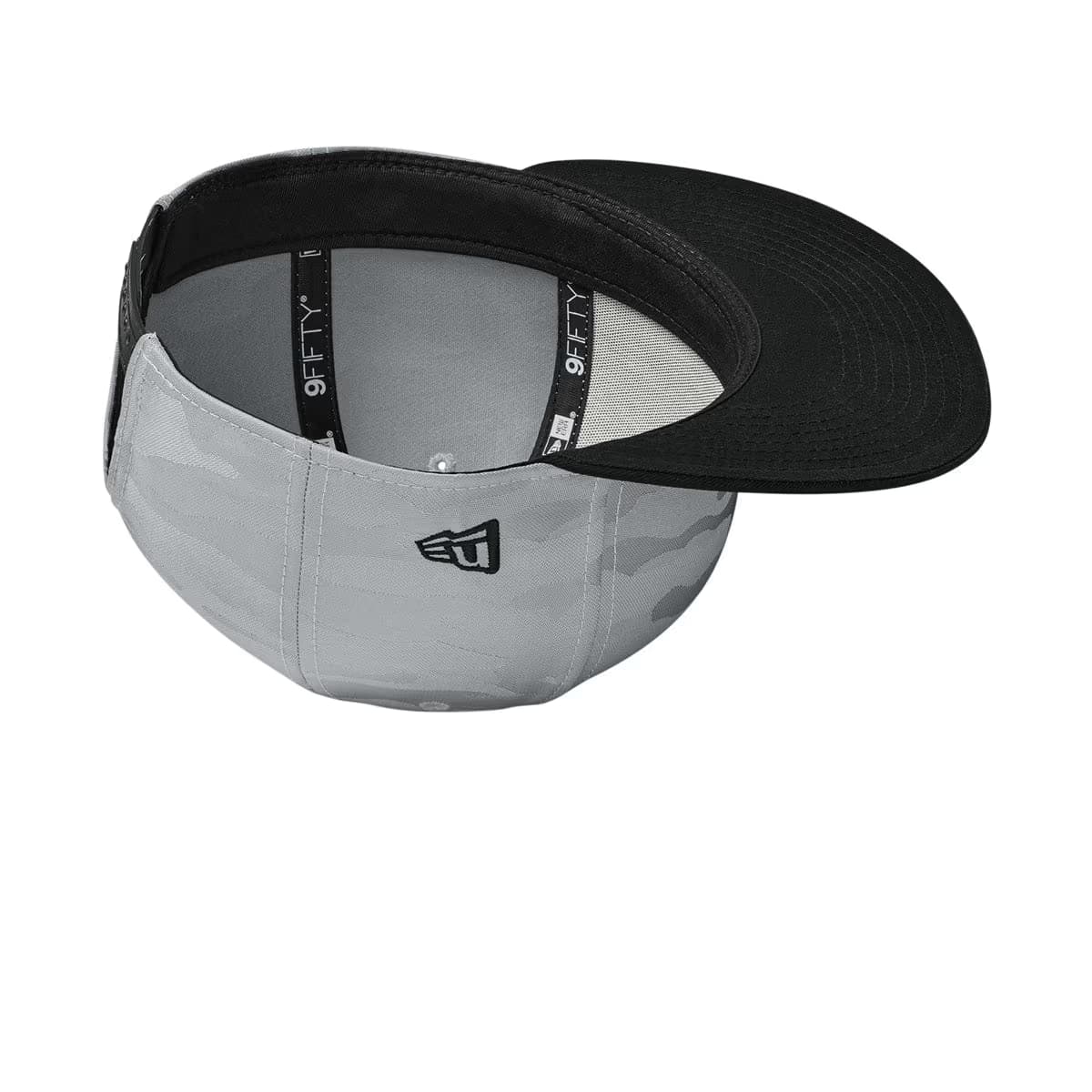Flag Black/ Rainstorm Grey Camo - New Era Camo Flat Bill Snapback Cap