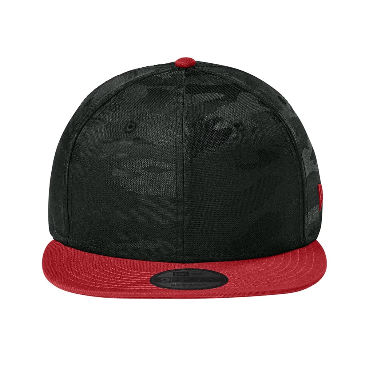 FlagScarlet-BlackCamo - New Era Camo Flat Bill Snapback Cap