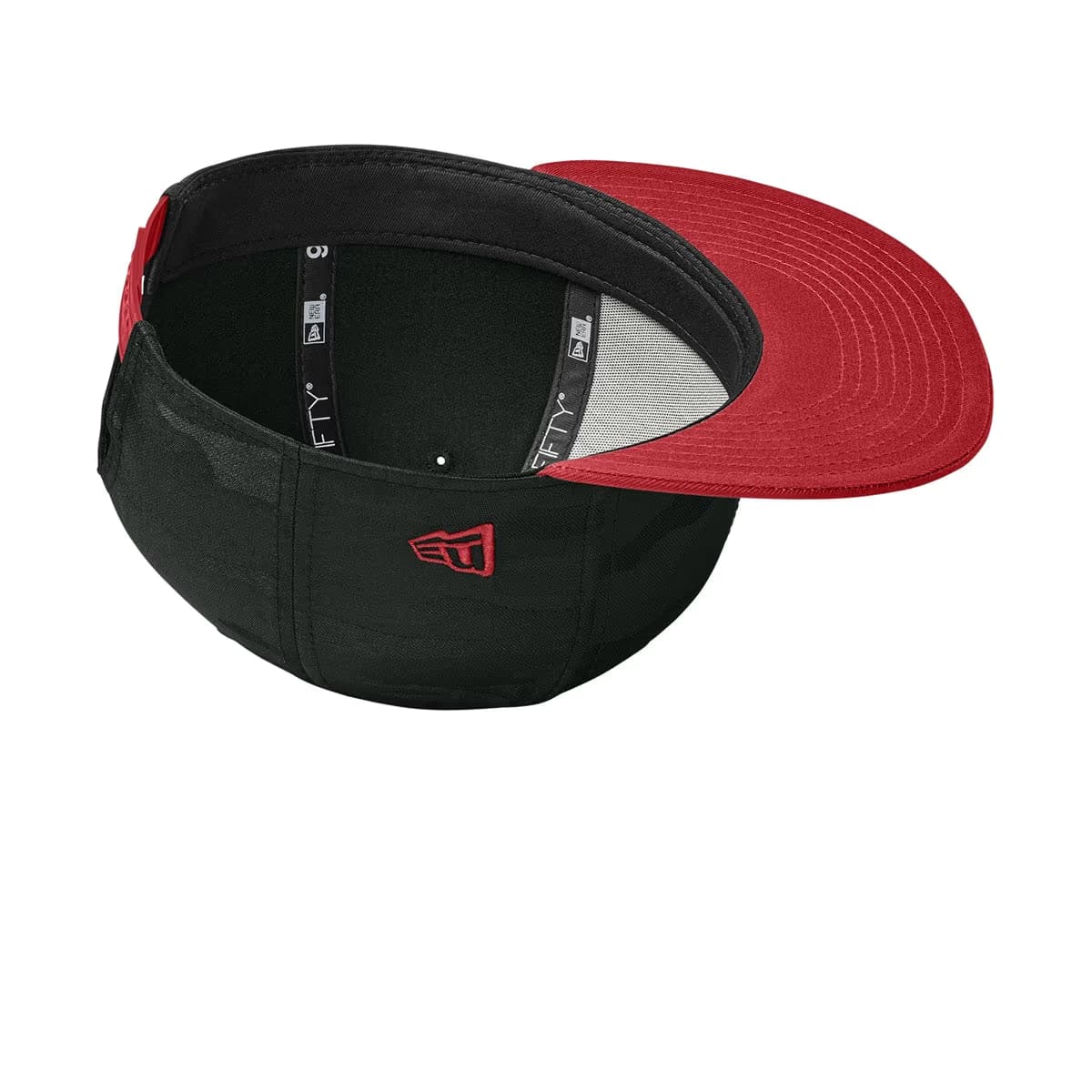 FlagScarlet-BlackCamo - New Era Camo Flat Bill Snapback Cap