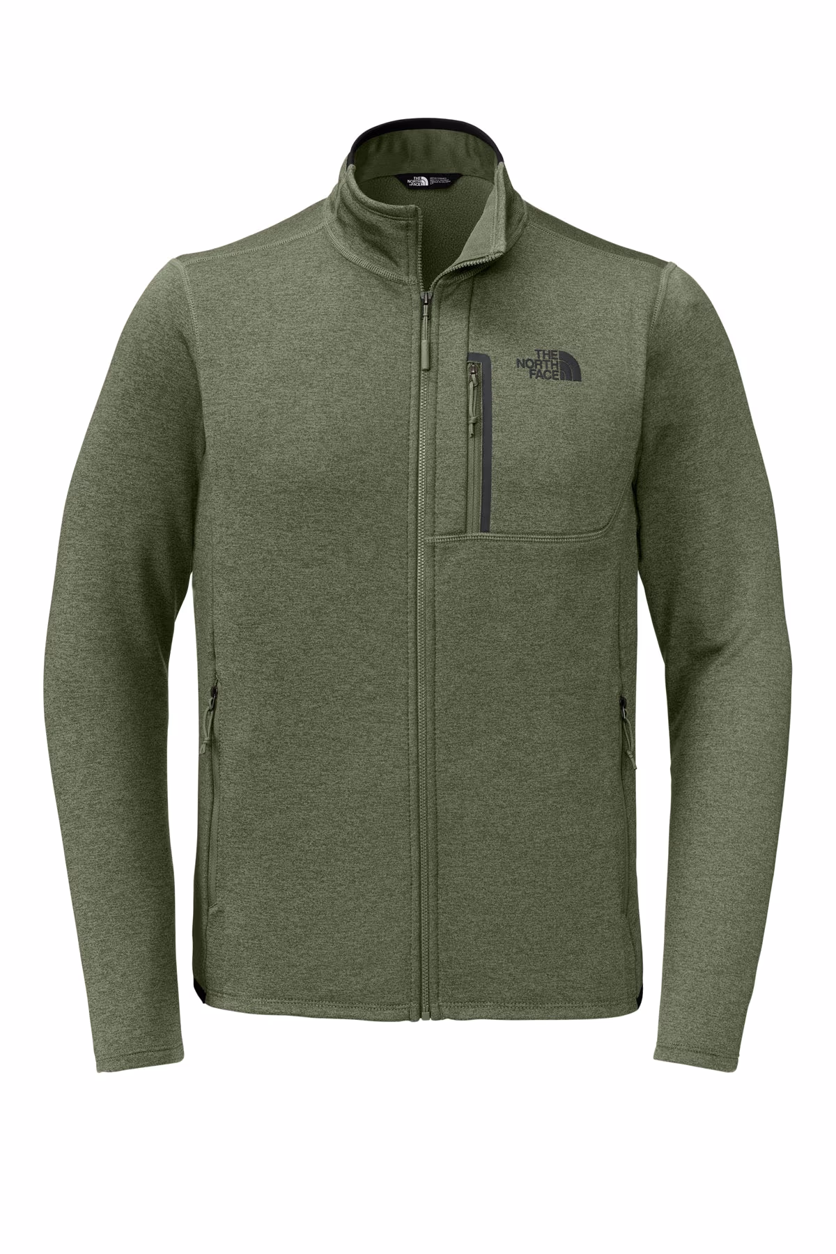 Custom The North Face Skyline Full-Zip Fleece Jacket NF0A7V64 - Four Leaf Clover Heather