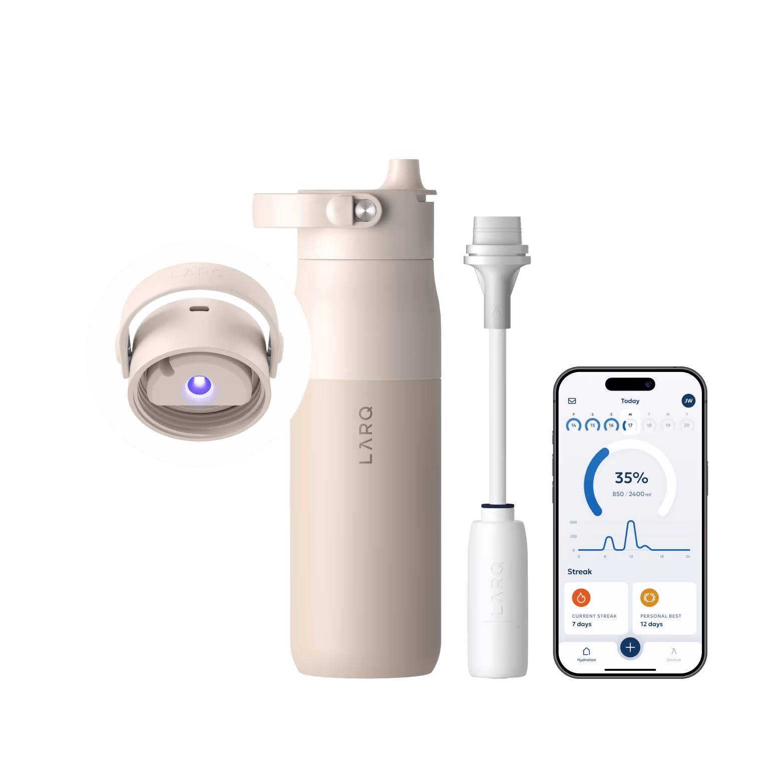LARQ Bottle PureVis™ 2 - Mojave Dune