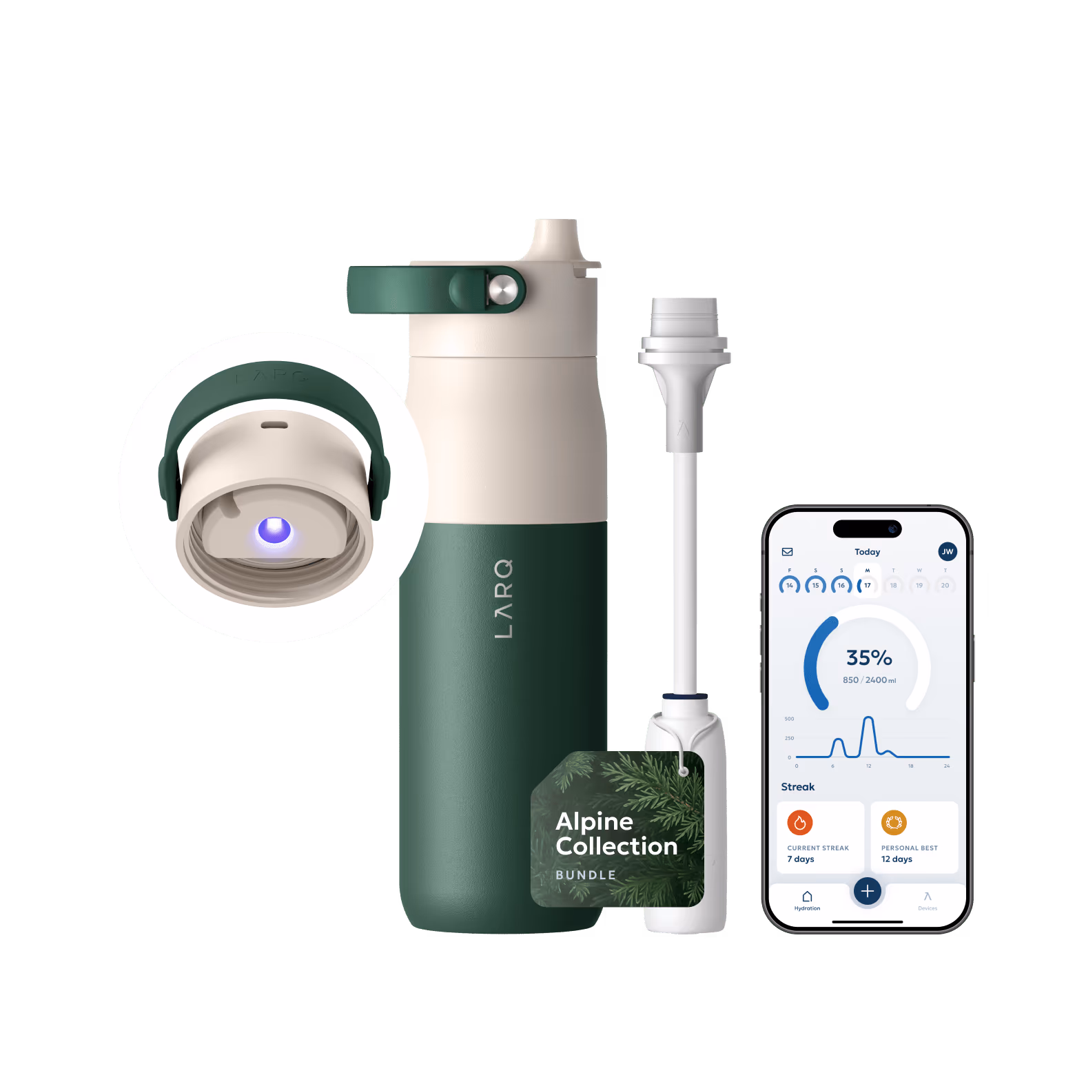 LARQ Bottle PureVis™ 2 - Juniper Green