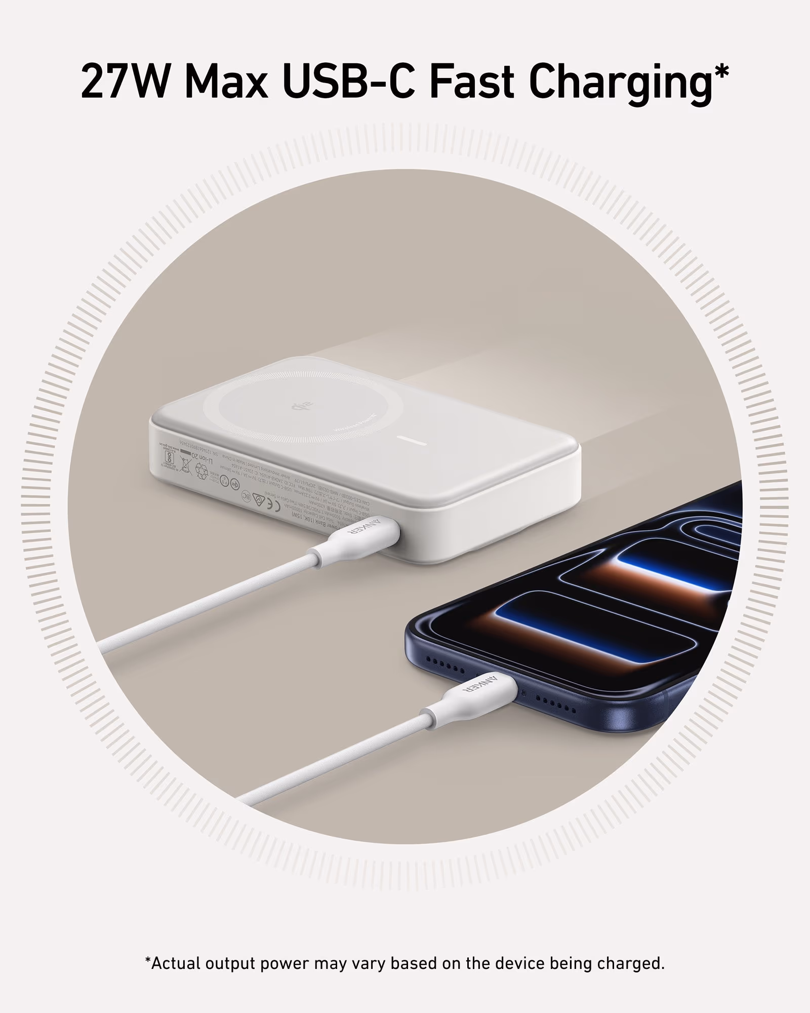 Anker MagGo power bank with kickstand