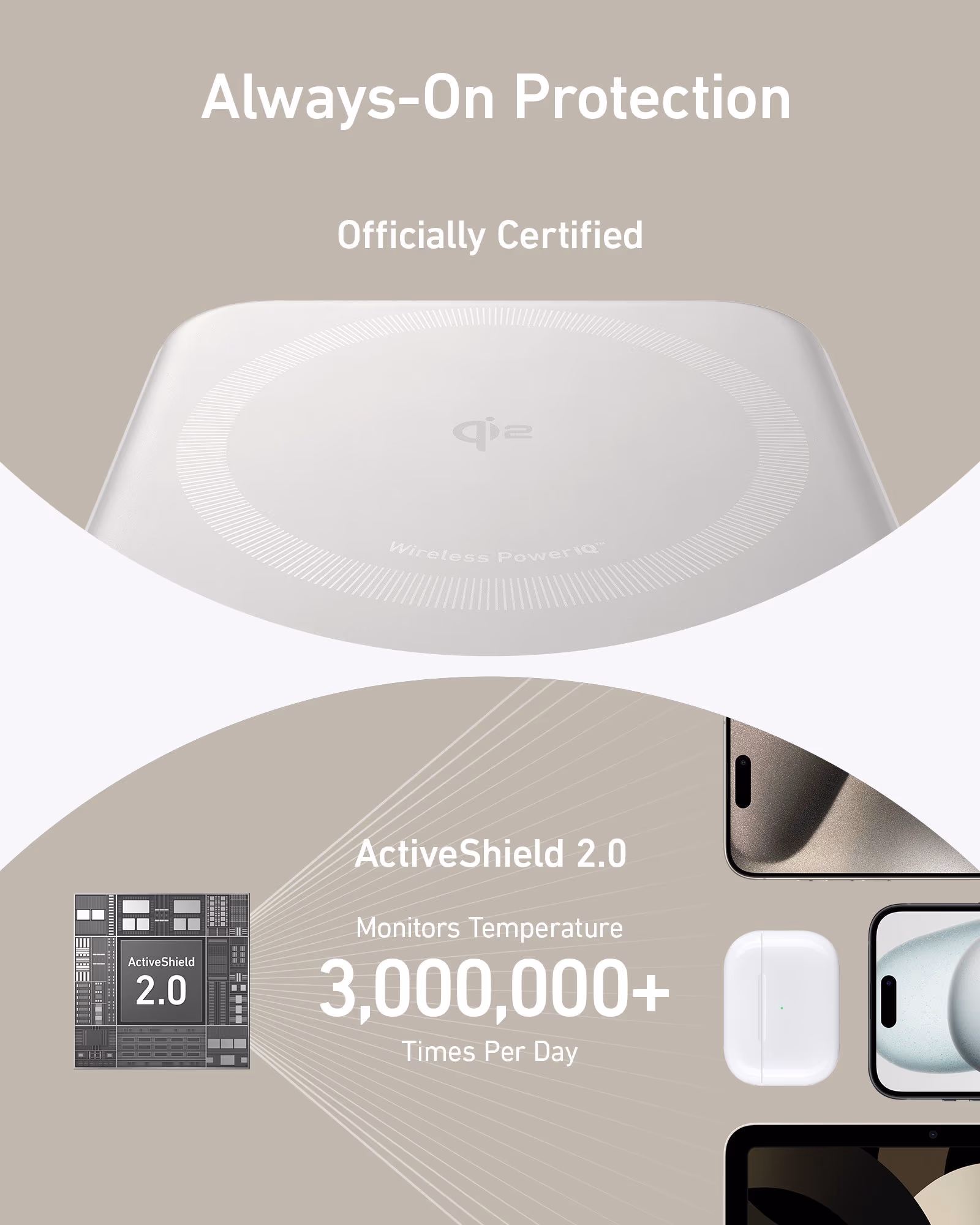 Anker MagGo with ActiveShield 2.0 protection