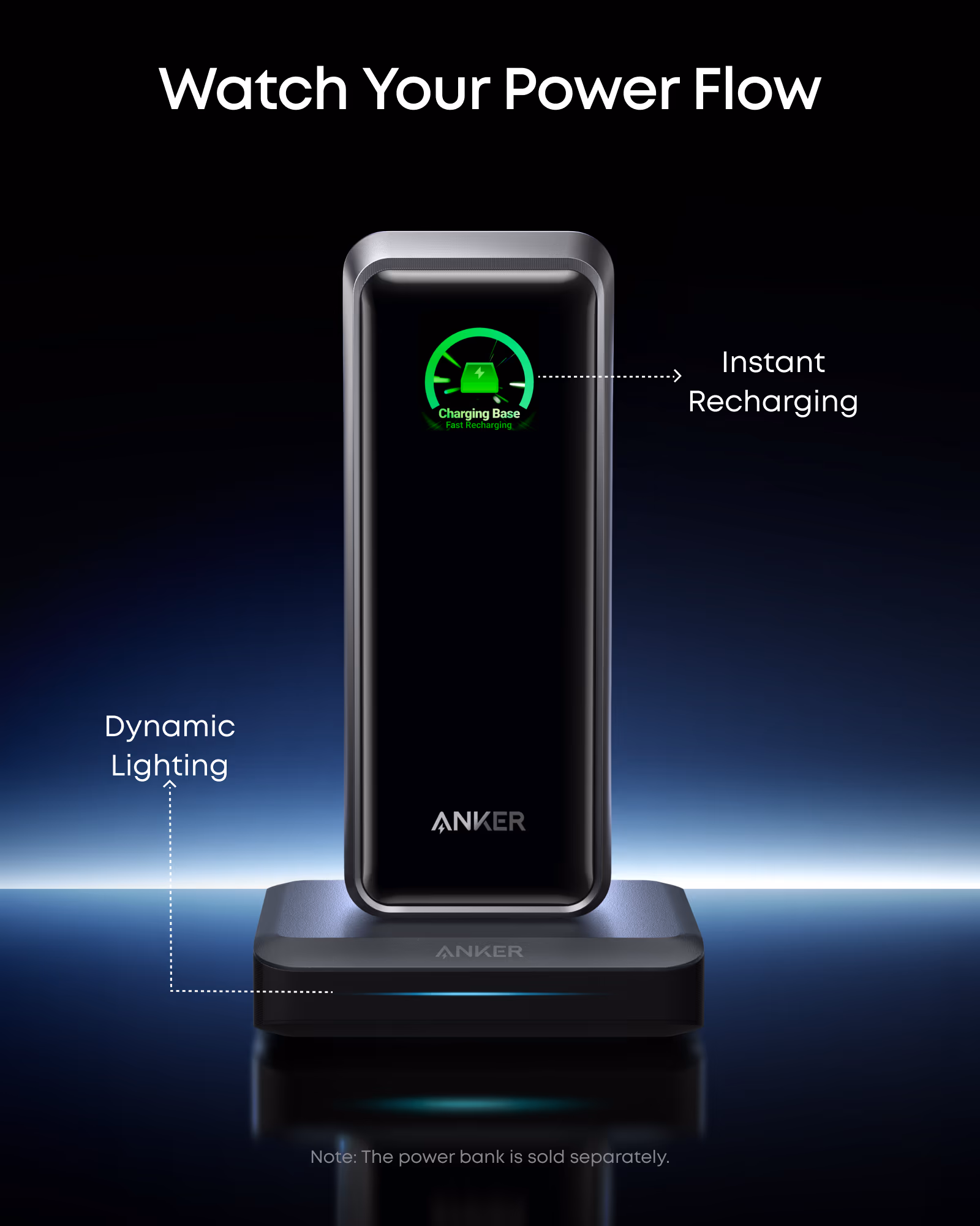 Anker charging base dynamic lighting
