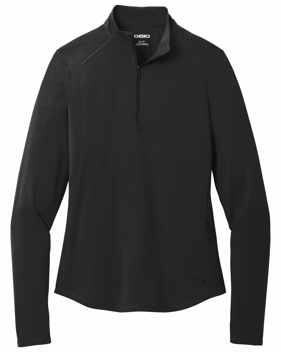 Custom OGIO Women's Motion 1/4-Zip, Blacktop