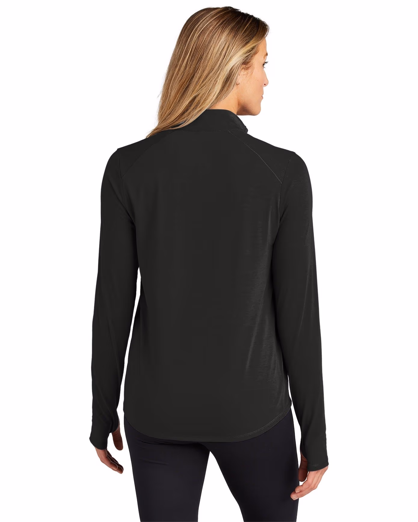 Custom OGIO Women's Motion 1/4-Zip, Blacktop