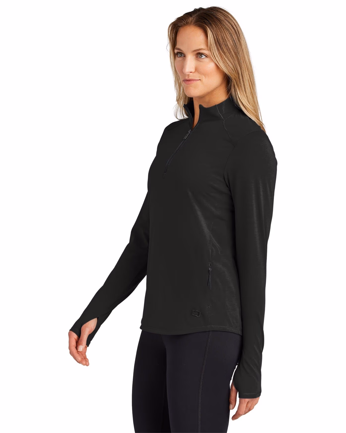 Custom OGIO Women's Motion 1/4-Zip, Blacktop