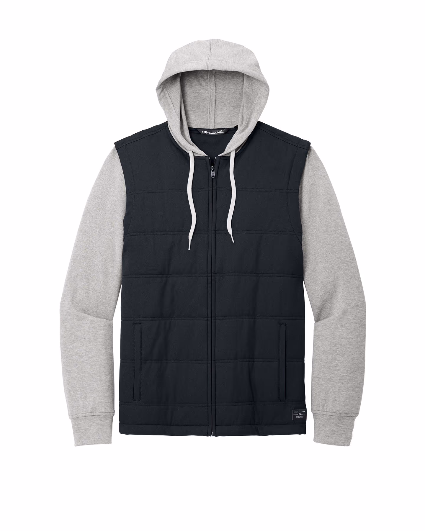 TravisMathew Tides Up Hooded Jacket TM1MZ336 - Black/ Grey Heather - 4