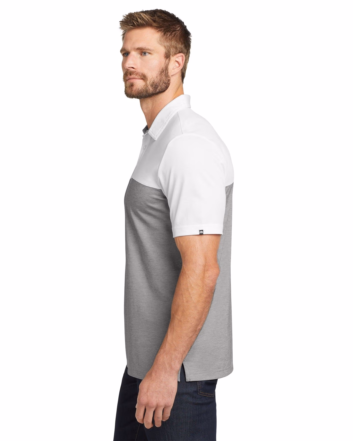 TravisMathew TM1MU414 - White/ Quiet Shade Grey Heather - 2