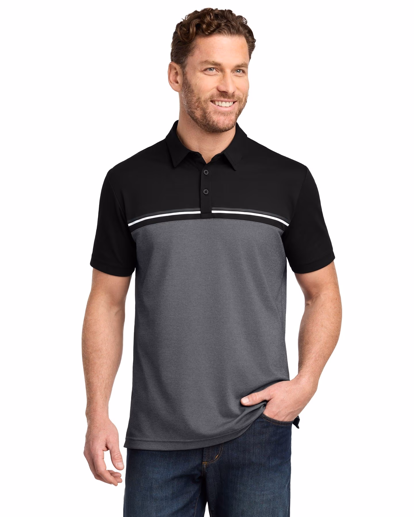 TravisMathew Sunset Blocked Polo