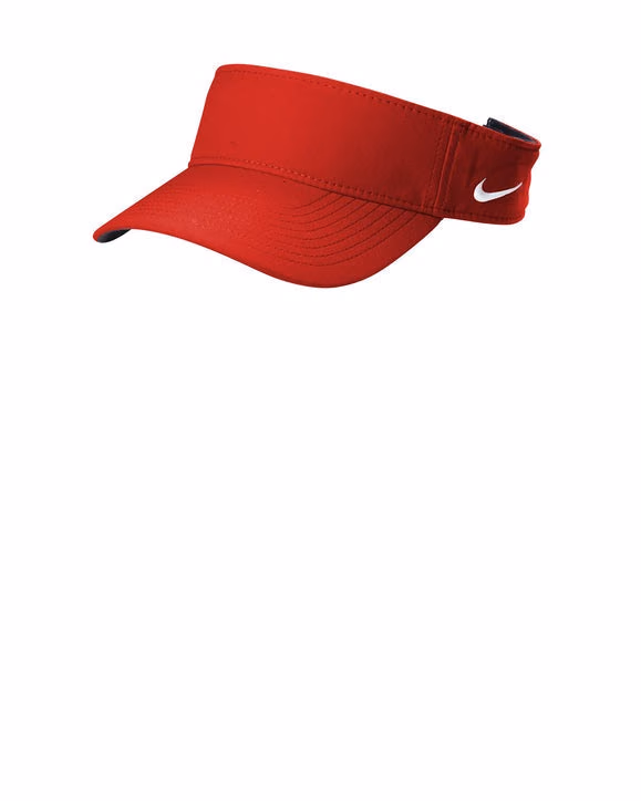 Custom Nike Dri-FIT Team Performance Visor - University Red