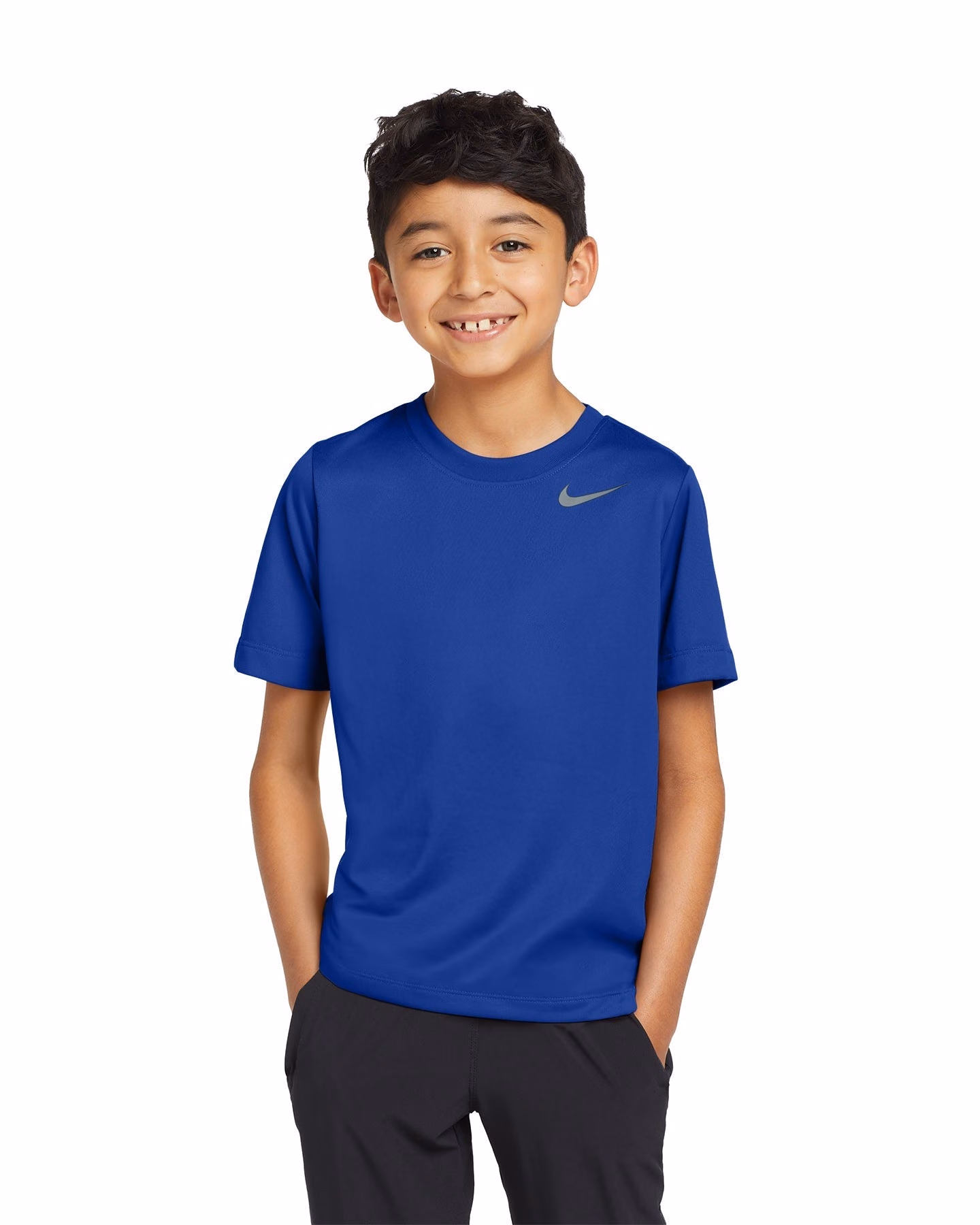 Custom Nike Youth Team rLegend Tee, Game Royal, front view