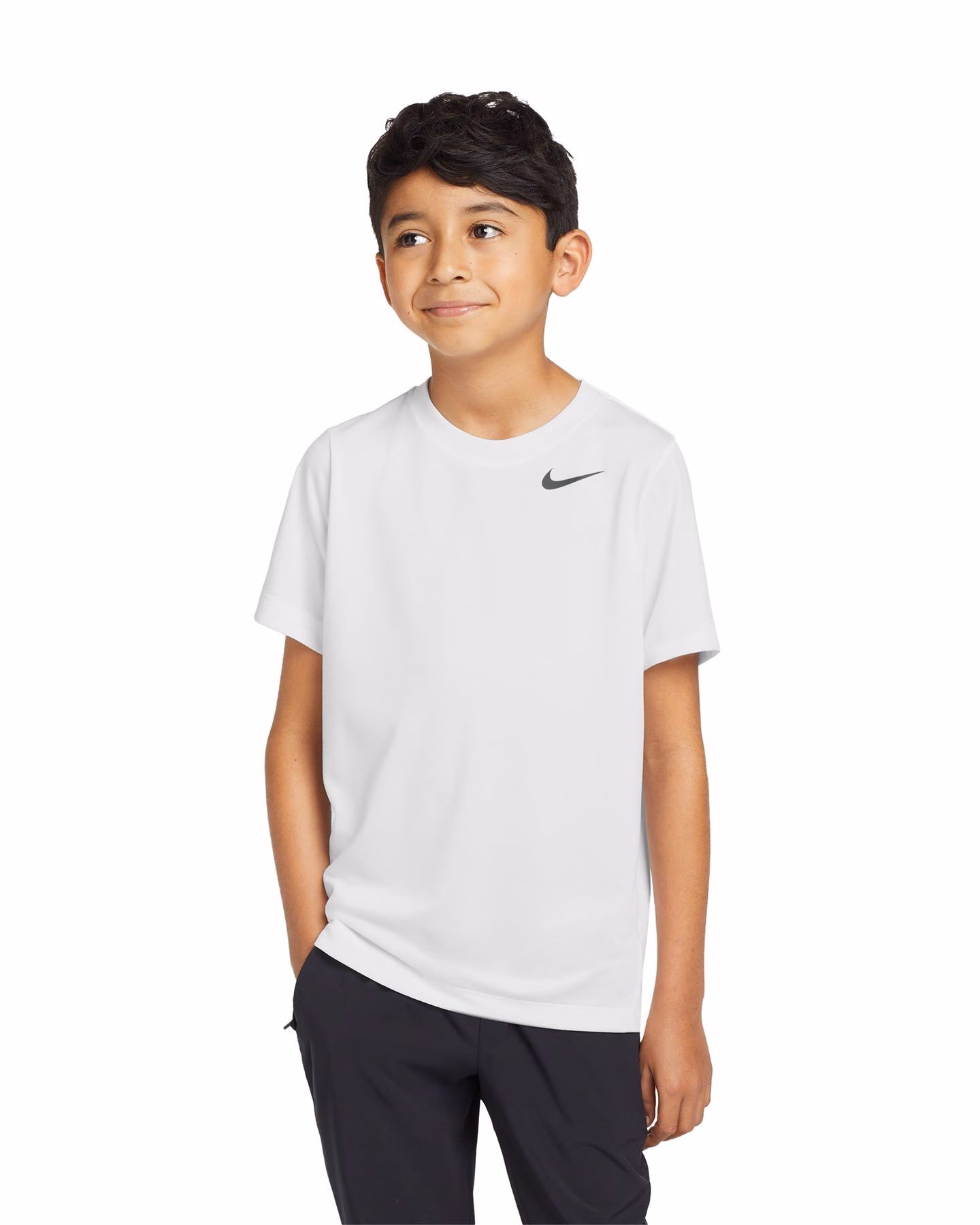 Custom Nike Youth Team rLegend Tee, White, front view