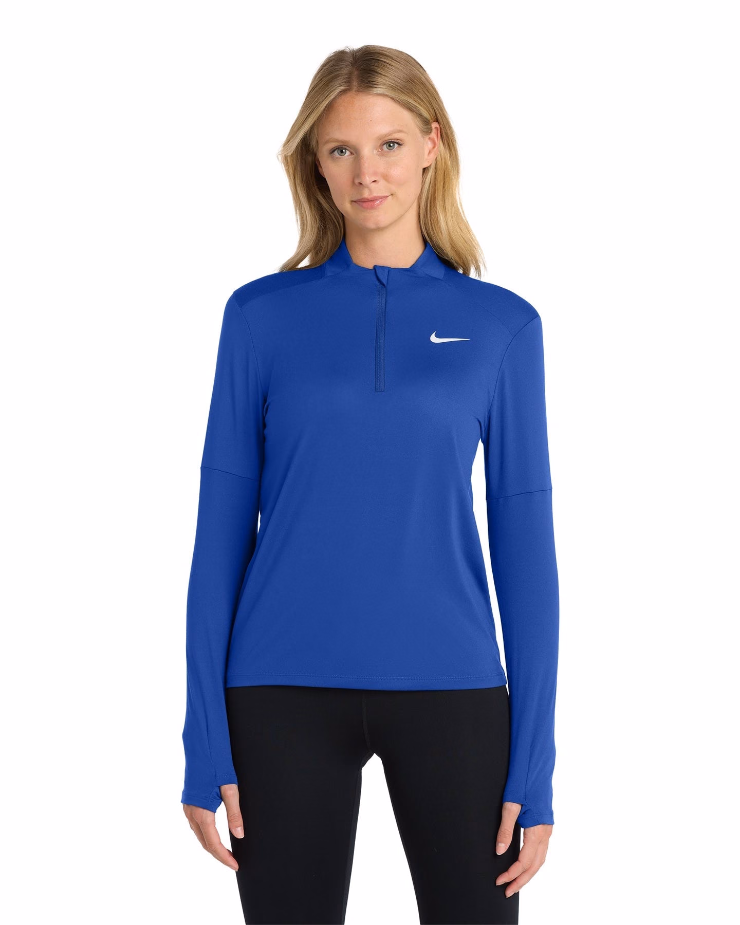 Custom Nike Women's Dri-FIT Element 1/2-Zip Top NKDH4951 - Royal