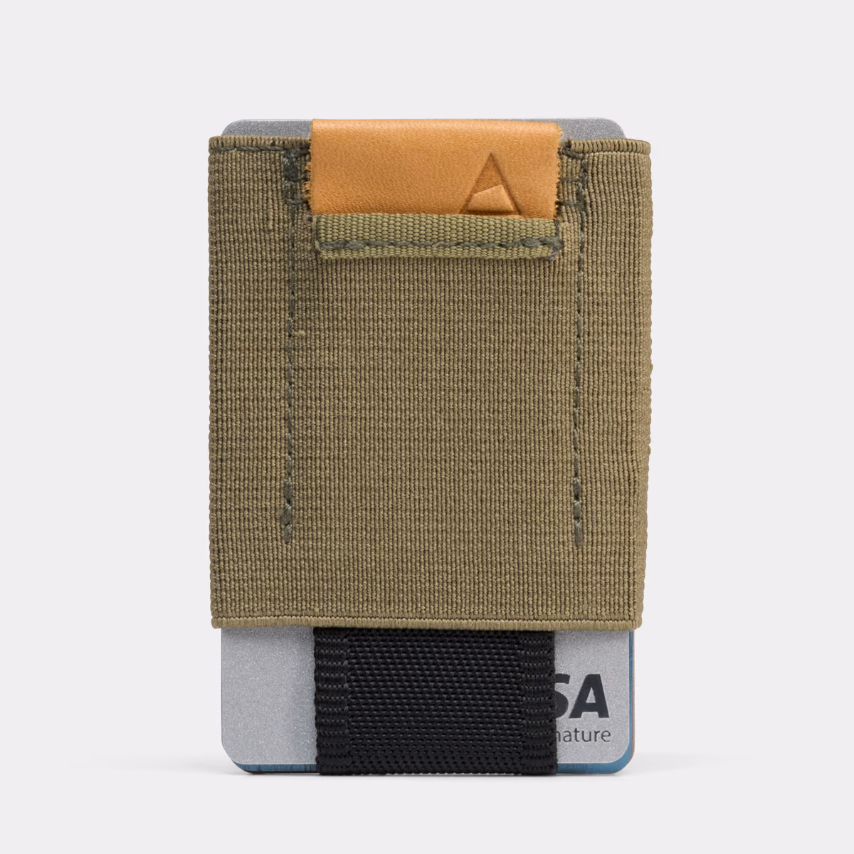 Olive With Leather Tab - Nomatic Wallet