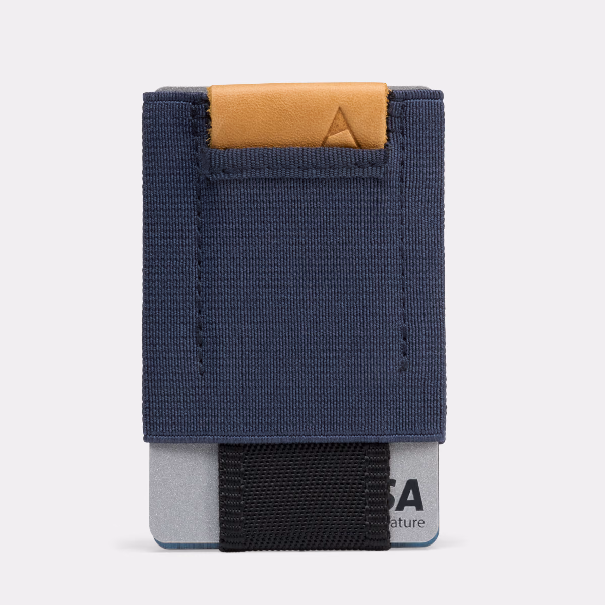 Navy With Leather Tab - Nomatic Wallet