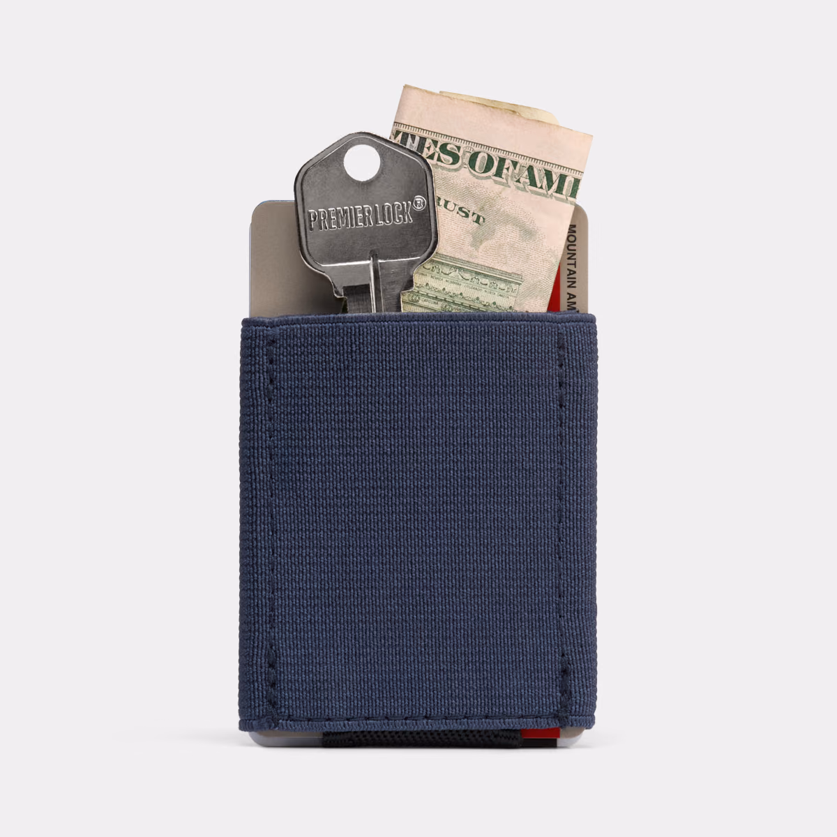 Navy With Leather Tab - Nomatic Wallet