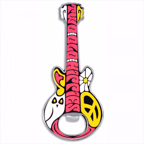 Custom Guitar-Shaped Bottle Opener, Magnetic Back