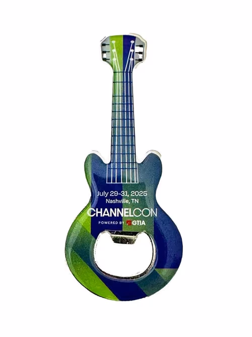 Guitar-Shaped Bootle Opener, Magnetic Back