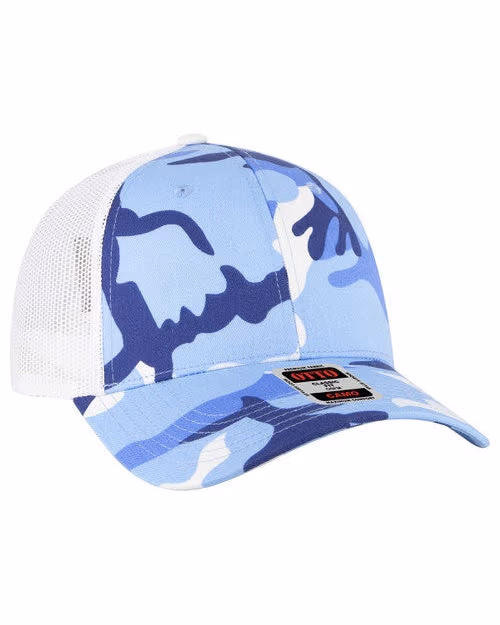 OTTO CAP® Camouflage 6-Panel Low Profile Mesh Back Trucker Hat