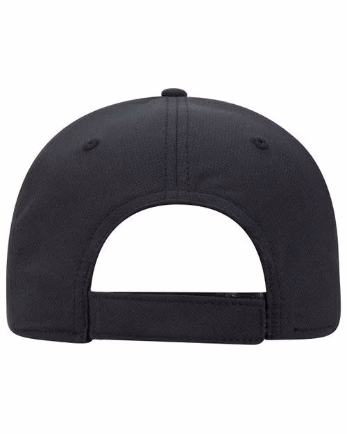 Custom OTTO CAP® UPF 50+ 6-Panel Low Profile Baseball Cap, Black