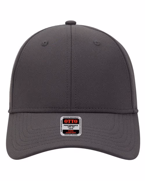 Custom OTTO CAP® UPF 50+ 6-Panel Low Profile Baseball Cap, Charcoal